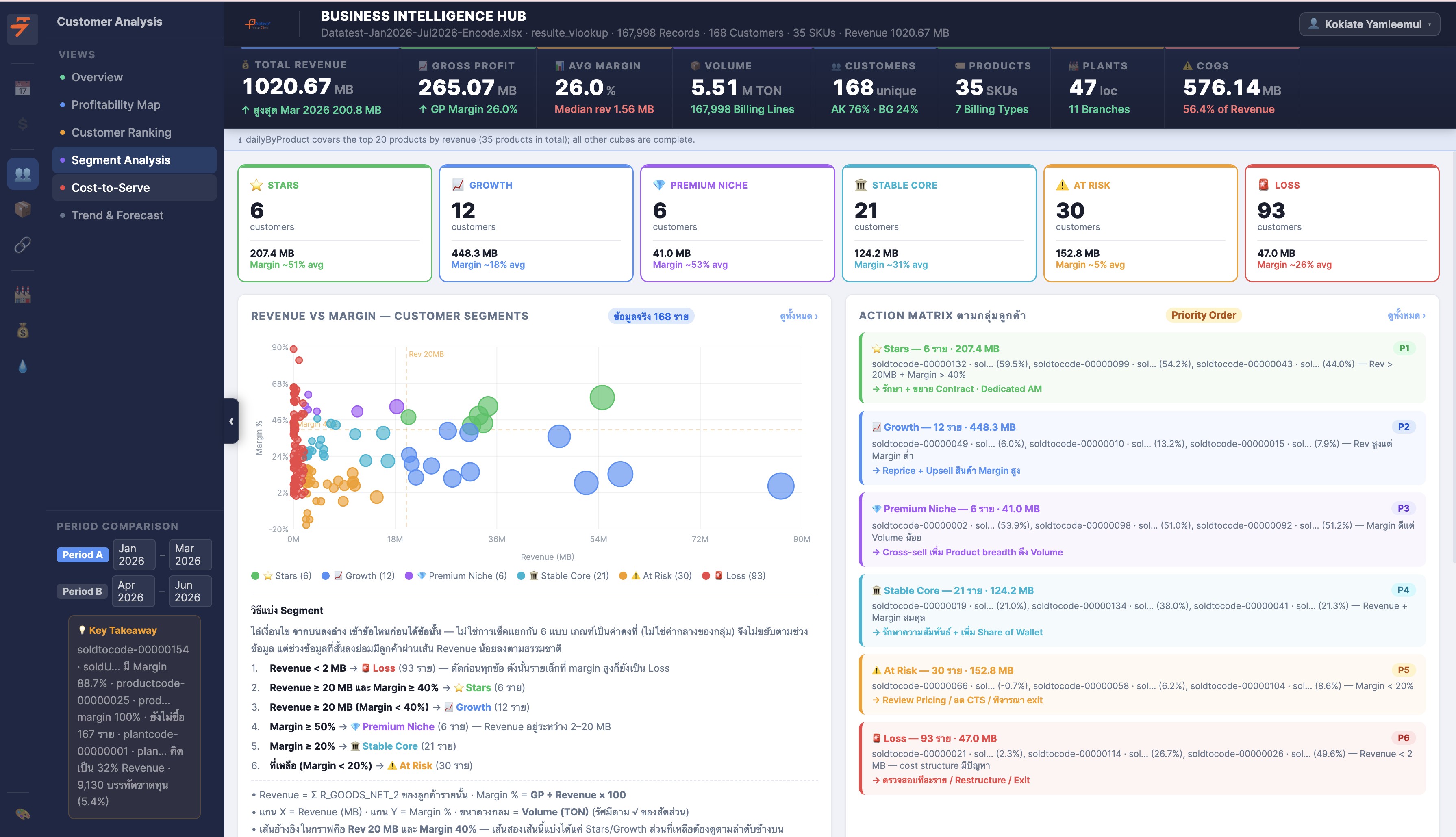 Customer Analysis Dashboard
